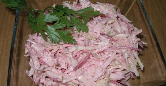 Салат Розовый фламинго