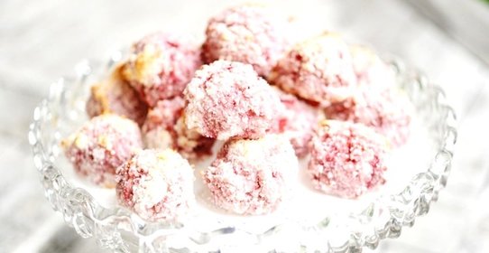 Клубничное печенье