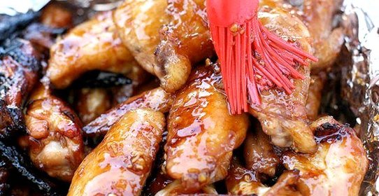 Медово-лаймовые куриные крылышки