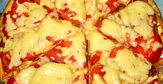 Пицца на кефирном тесте