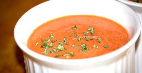 Томатный суп из томатного сока
