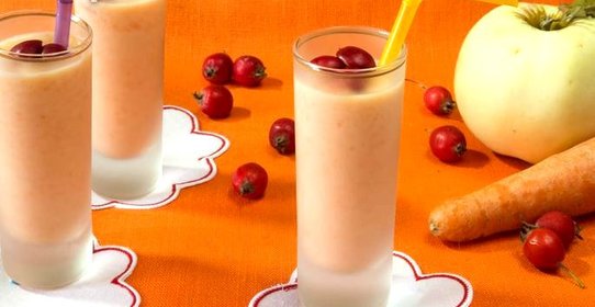 Молочный кисель с морковью