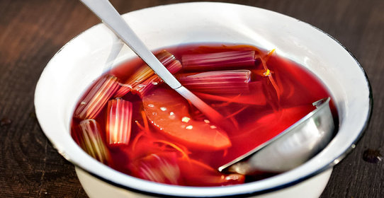 Варенье из ревеня с зелеными яблоками и имбирем