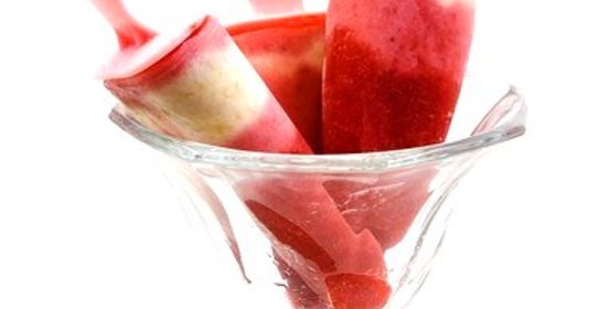 Мятное двухцветное арбузно-цитрусовое мороженое