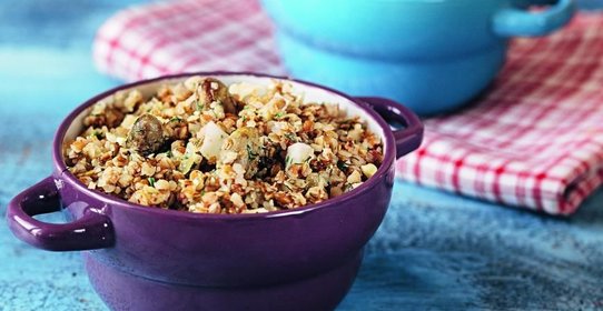 Гречневая каша с куриными потрошками