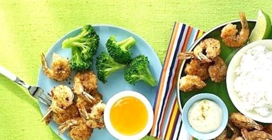 Креветки с кокосом
