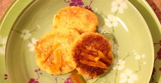 Кукурузные лепешки с апельсином