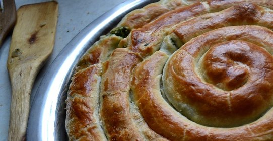 Спанакопита (Пирог с фетой и шпинатом)