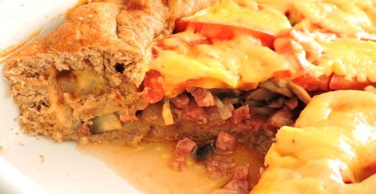 Пицца из обойной пшеничной муки