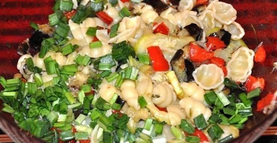 Паста макароны с кабачками