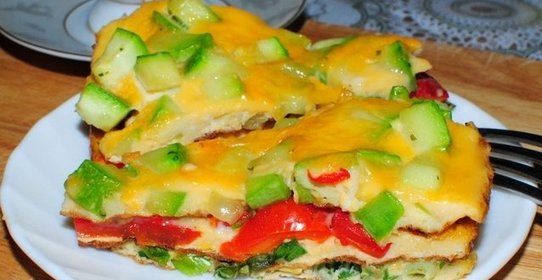 Яичница с зеленью