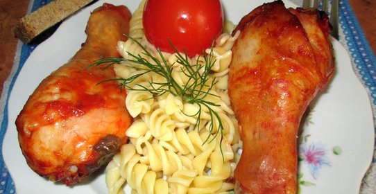 Куриная голень в соевом соусе