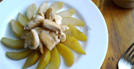 Курица с грушей