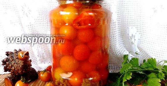 Маринованные помидоры черри с корицей