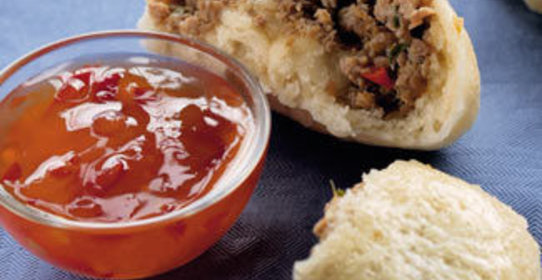 Китайские булочки с уткой и тархуном