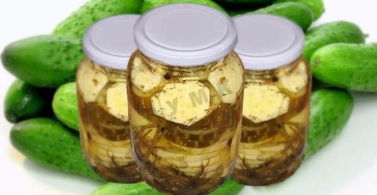 Огурцы маринованные с кабачками на зиму