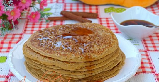 Блинчики из тыквенного пюре