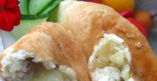 Пирожки картофельные с грибами