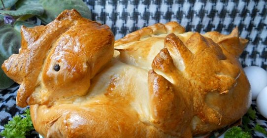 Фаршированный цыпленок в тесте