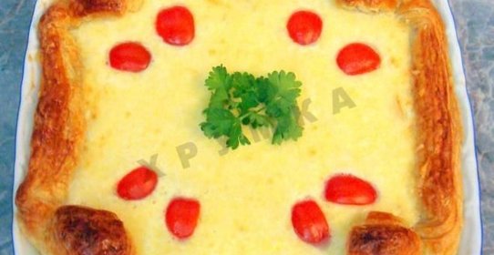 Яблочно-луковый пирог