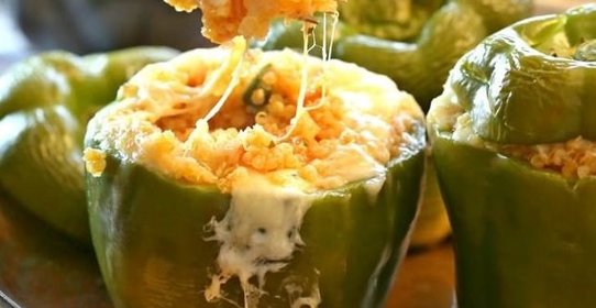 Пицца с киноа в перце