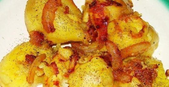 Картошка с салом в духовке