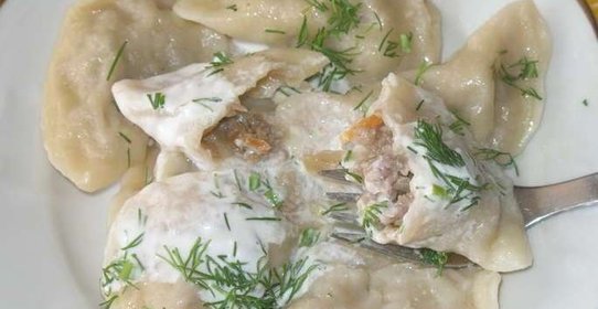 Вареники с капустой и мясом