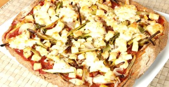 Пицца с тунцом и стручковой фасолью