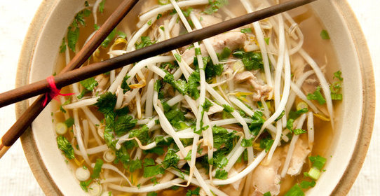 Куриная лапша в азиатском стиле