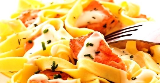 Паста с семгой