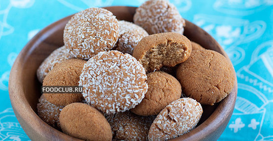 Исключительно кокосовое постное печенье