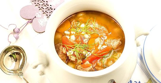 Перловка с говядиной