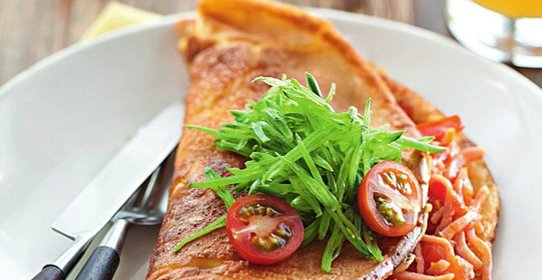 Омлет с ветчиной