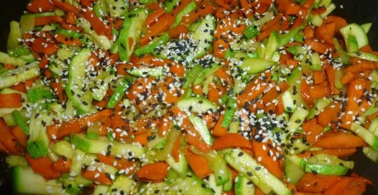 Овощи в медовом соусе