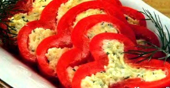 Перец, фаршированный сыром