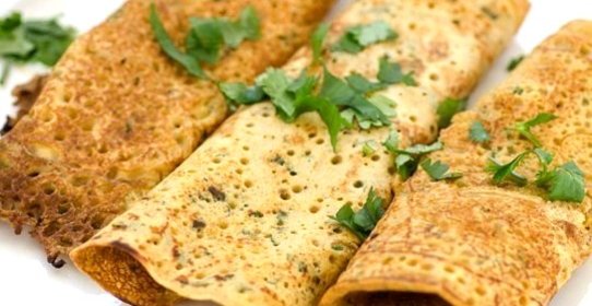 Безглютеновые блины пудла из нутовой муки