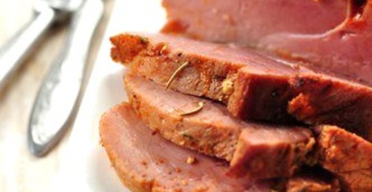 Свиной окорок в медово-апельсиновой глазури