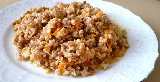 Гречневая каша с соевым фаршем