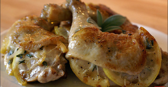 Ножки цыпленка с лимоном