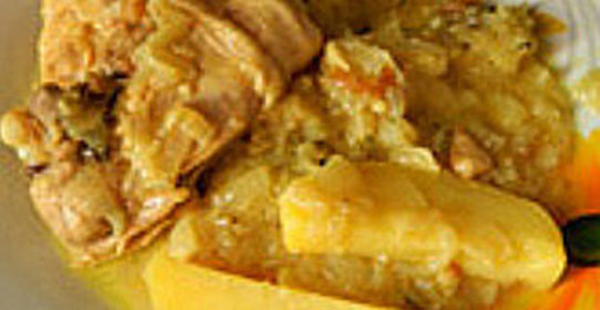 Говядина с грибами, тушеная в вине