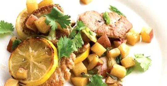 Свинина с лимоном и картофелем