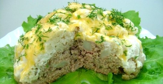 Мясо с цветной капустой в мультиварке