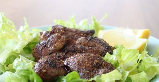 Куриная печень на сковороде