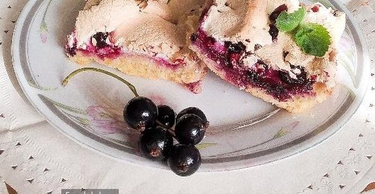 Смородиновое печенье с безе