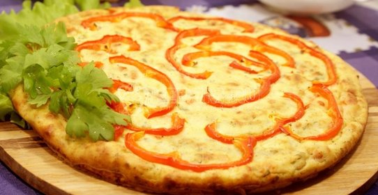 Пирог с творожной начинкой