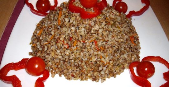 Гречка с овощами в мультиварке