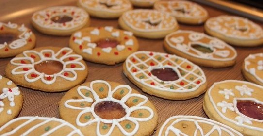 Новогоднее печенье на елку