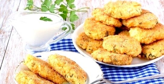 Биточки пшенные