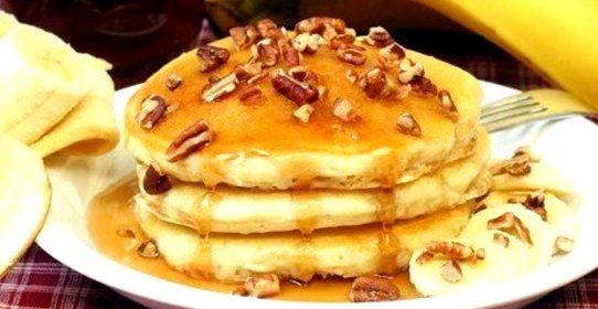 Банановые оладьи с овсяной мукой