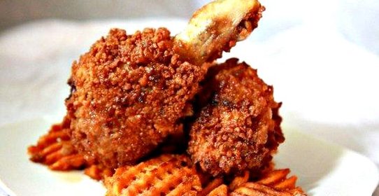 Курица в вафельной панировке